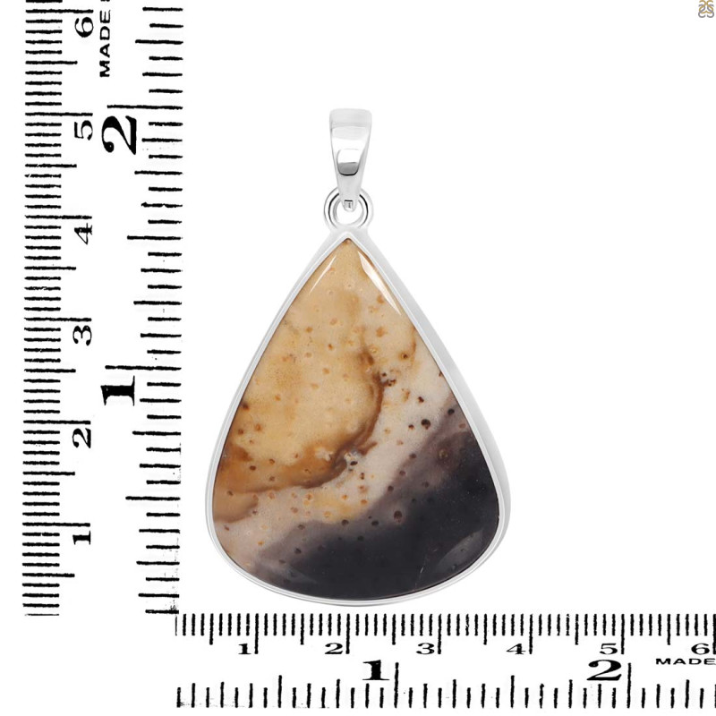 Plum Root Agate Pendant-SP PTJ-1-1
