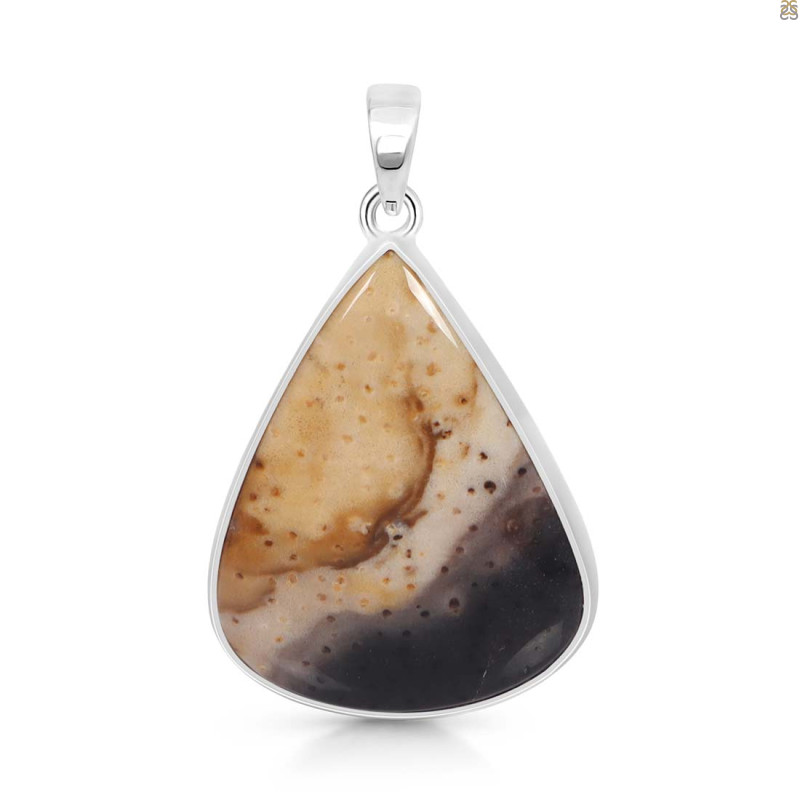 Plum Root Agate Pendant-SP PTJ-1-1