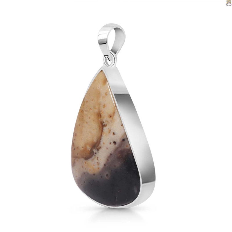 Plum Root Agate Pendant-SP