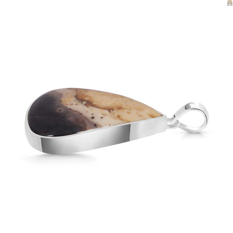 Plum Root Agate Pendant-SP PTJ-1-1