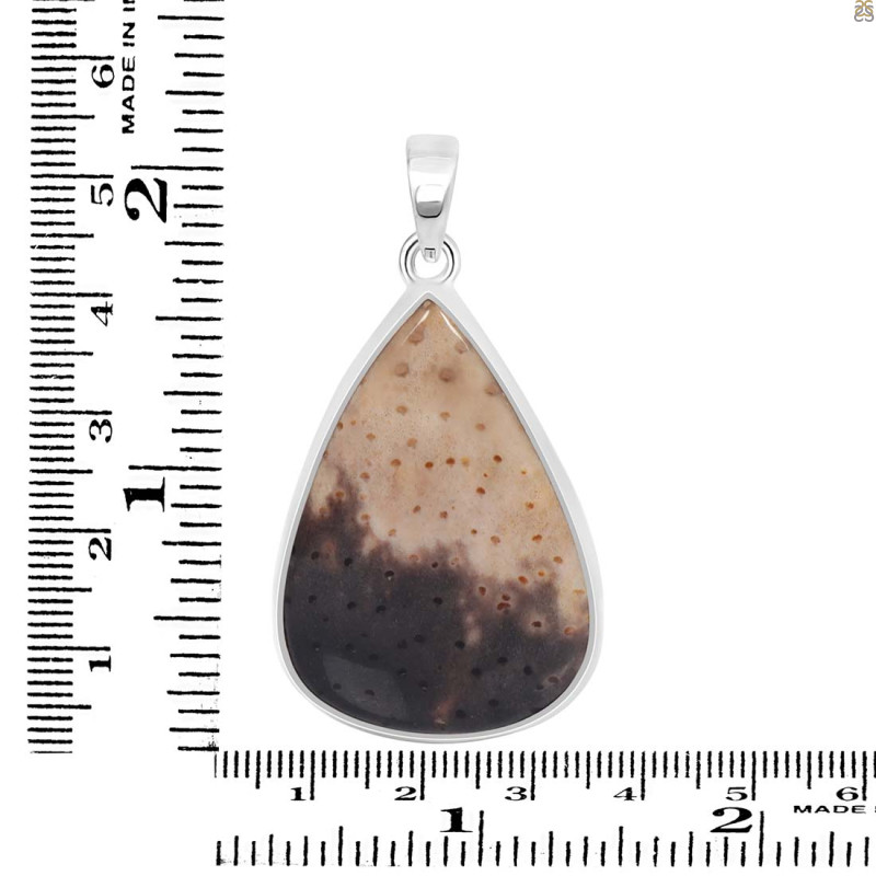 Plum Root Agate Pendant-SP PTJ-1-13