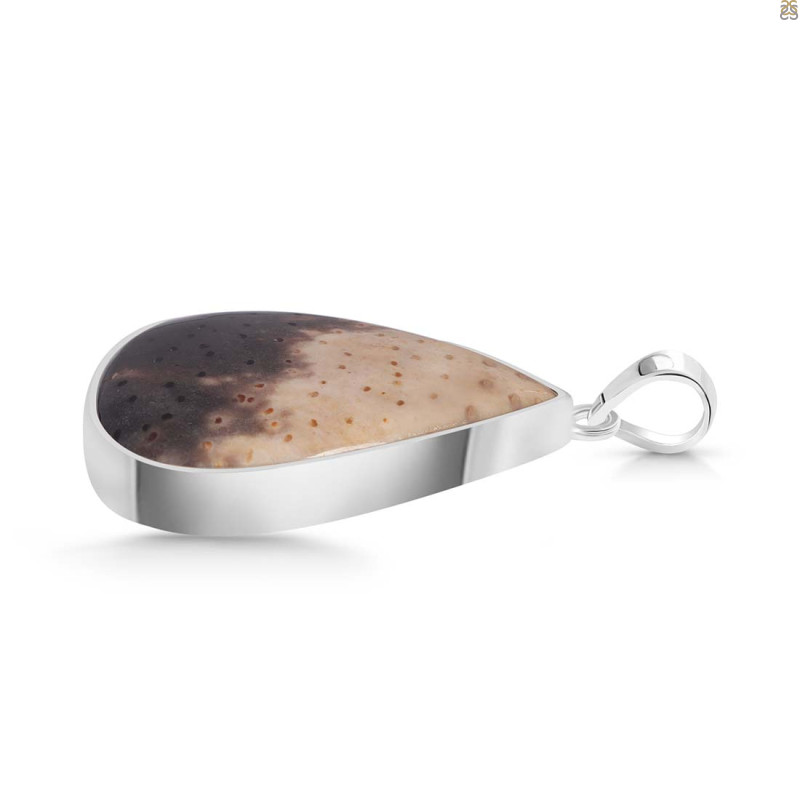 Plum Root Agate Pendant-SP PTJ-1-13