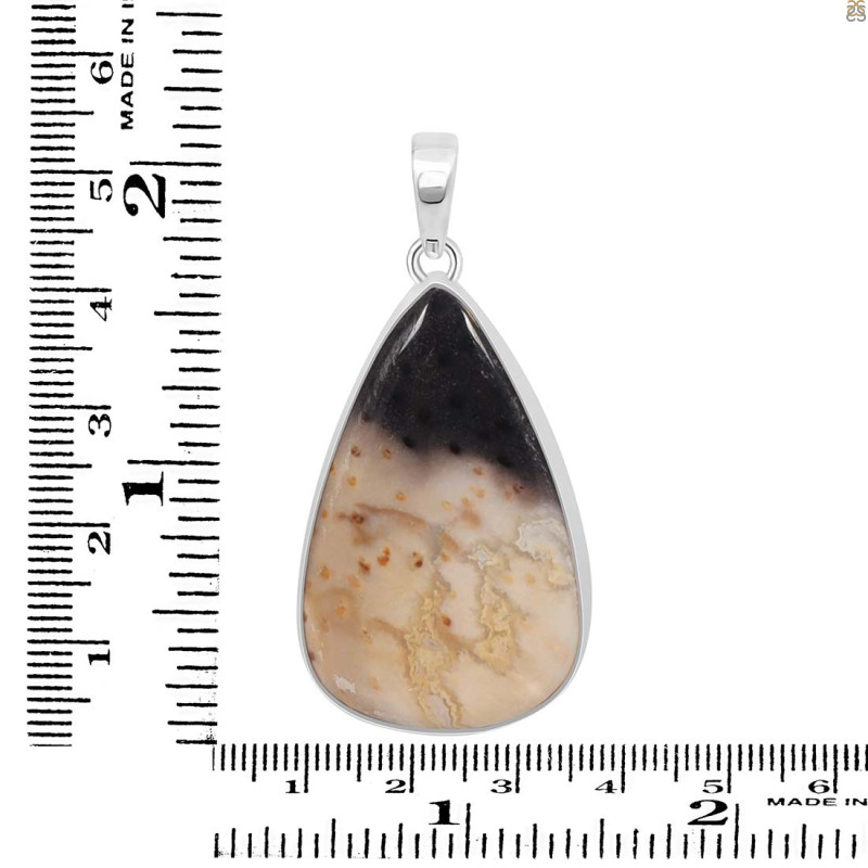 Plum Root Agate Pendant-SP PTJ-1-14