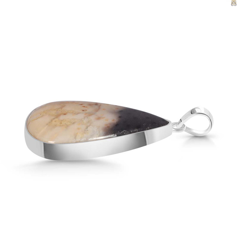 Plum Root Agate Pendant-SP PTJ-1-14