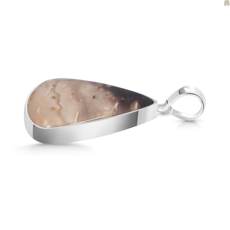 Plum Root Agate Pendant-SP PTJ-1-15