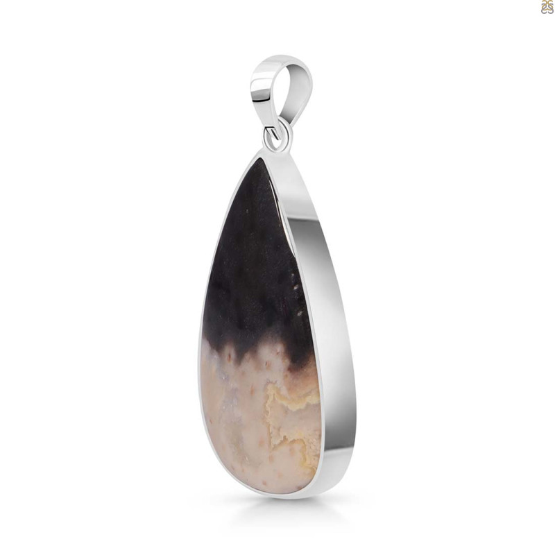 Plum Root Agate Pendant-SP