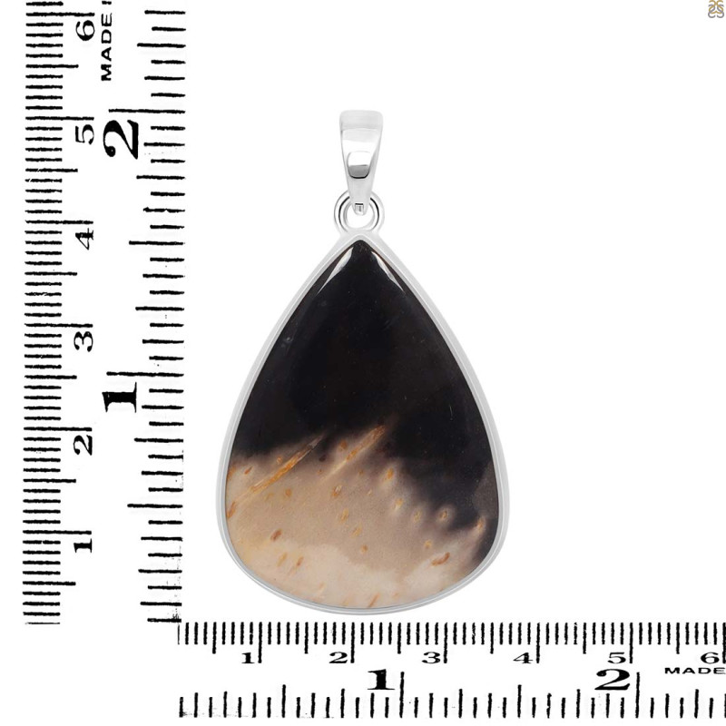 Plum Root Agate Pendant-SP PTJ-1-18