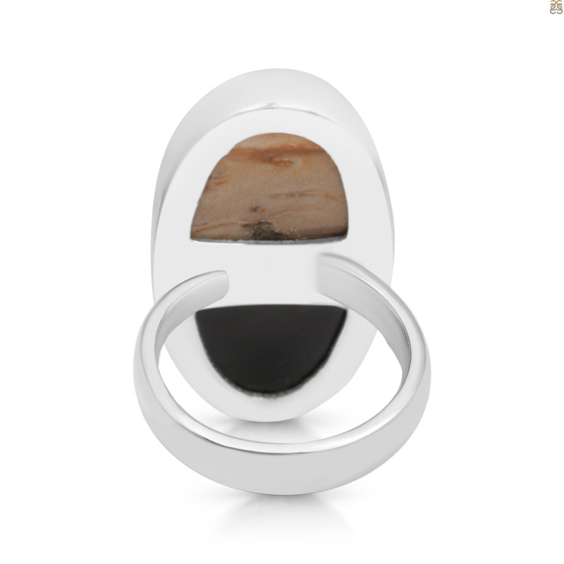 Plumroot Agate Adjustable Ring-ADJ-R PTJ-2-27