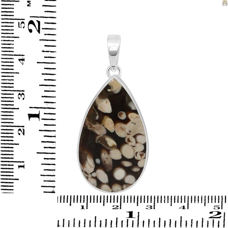 Peanutwood Jasper Pendant-SP PWJ-1-56