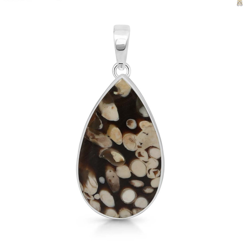 Peanutwood Jasper Pendant-SP PWJ-1-56