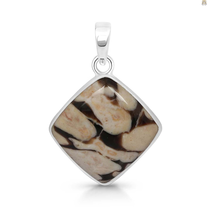 Peanutwood Jasper Pendant-SP PWJ-1-70