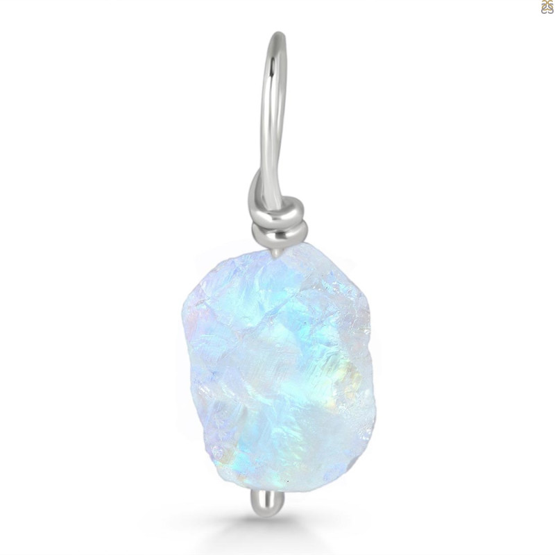 Moonstone Raw Crystal Drill Pendant RBM-RCYP-7