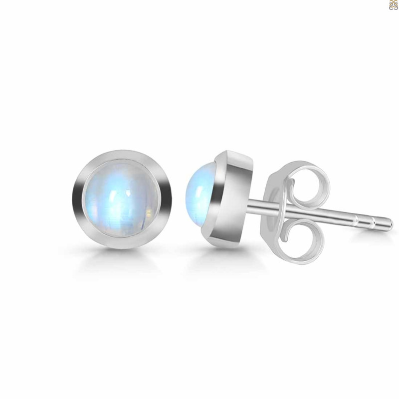Moonstone Stud Earring