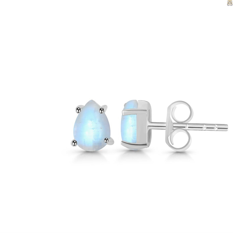 Moonstone Stud Earring