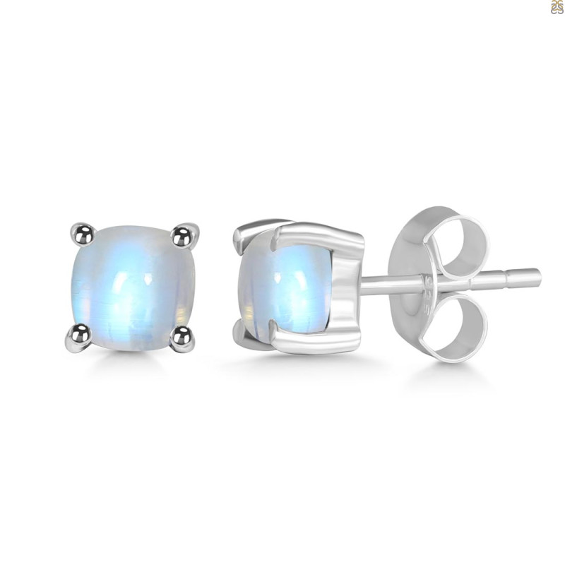 Moonstone Stud Earring
