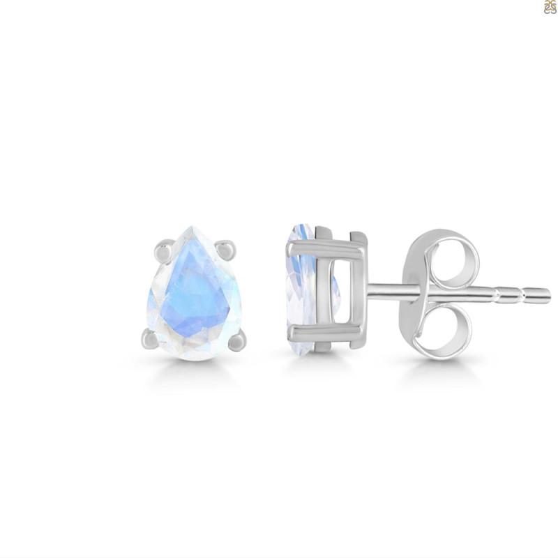 Moonstone Stud Earring