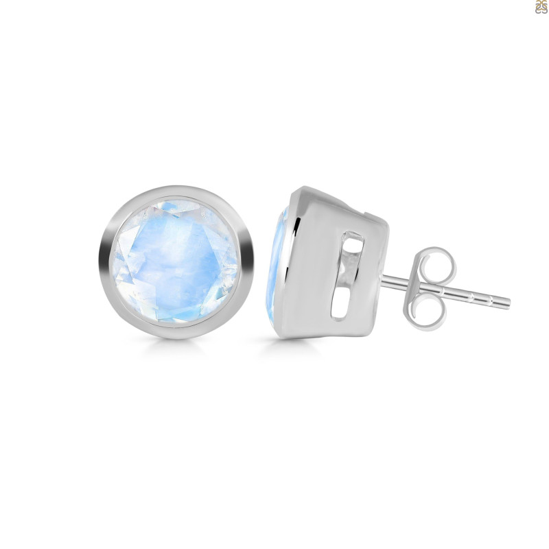 Moonstone Stud Earring