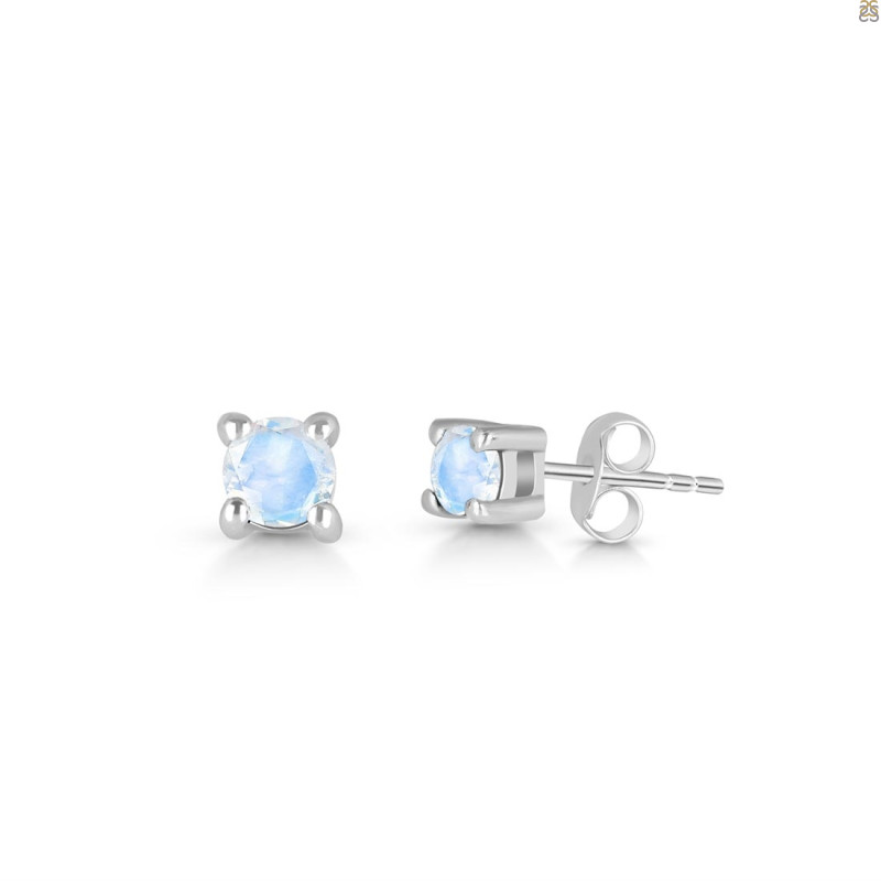Moonstone Stud Earring