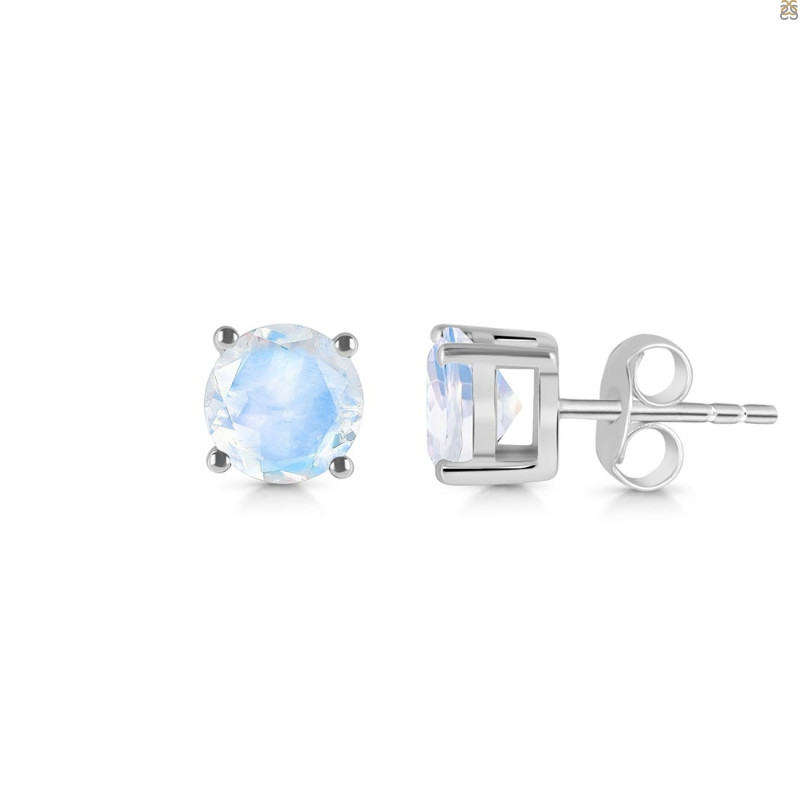 Moonstone Stud Earring