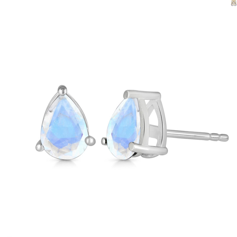 Moonstone Stud Earring
