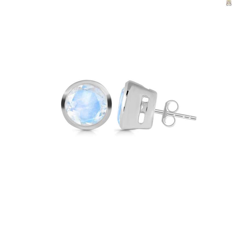Moonstone Stud Earring