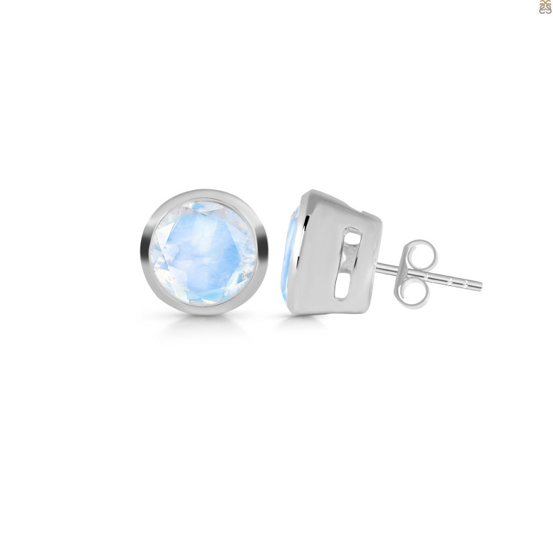 Moonstone Stud Earring