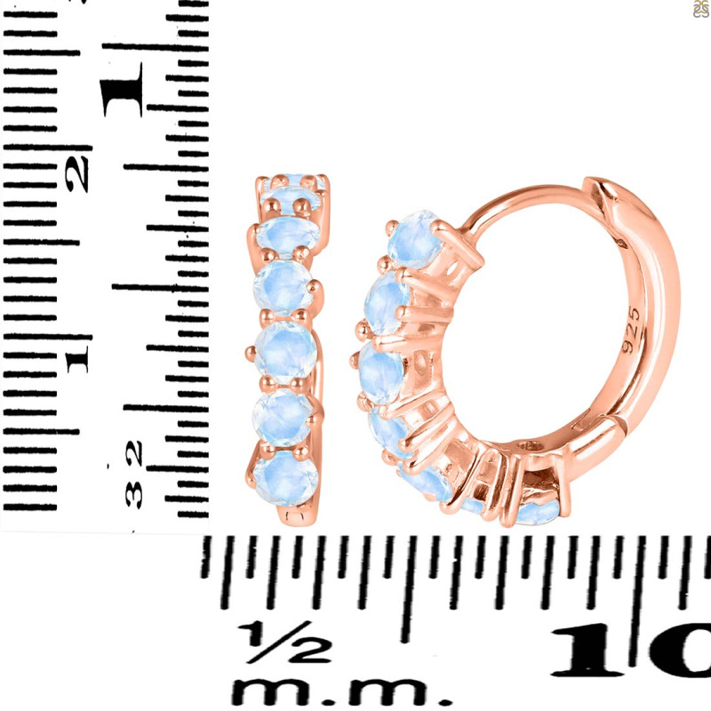 Moonstone Hoop Hoop Earring RBM-RDE-1473.