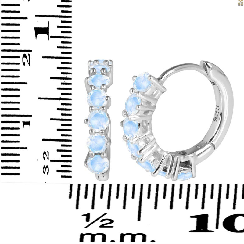 Moonstone Hoop Hoop Earring RBM-RDE-1473.