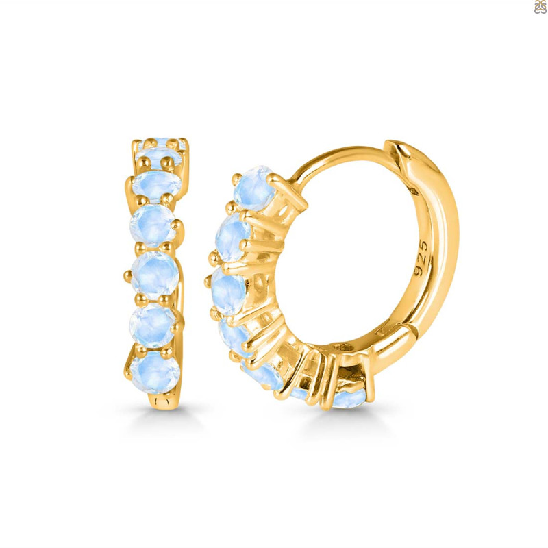 Moonstone Hoop Hoop Earring RBM-RDE-1473.