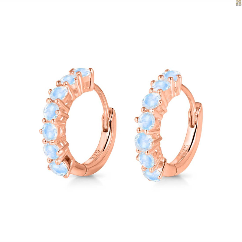 Moonstone Hoop Hoop Earring RBM-RDE-1473.