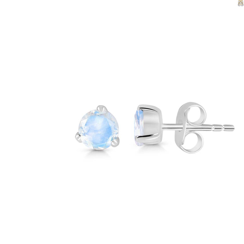 Moonstone Stud Earring