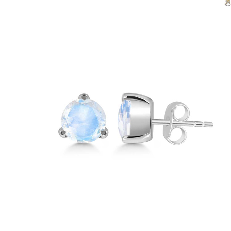 Moonstone Stud Earring