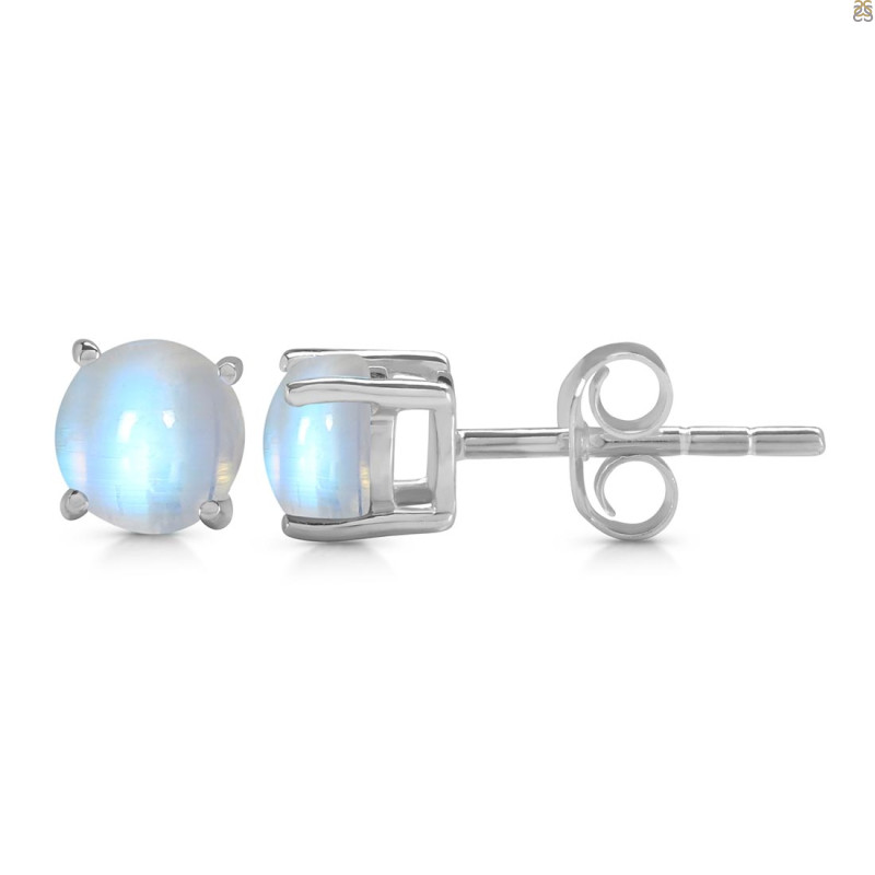 Moonstone Stud Earring