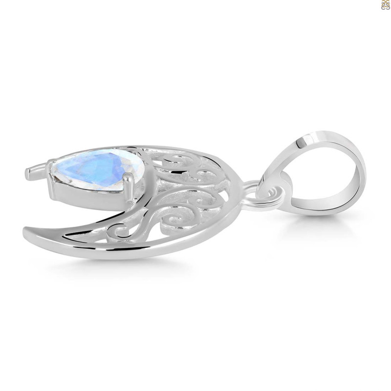 Moonstone Crescent Moon Pendant RBM-RDEP-890.