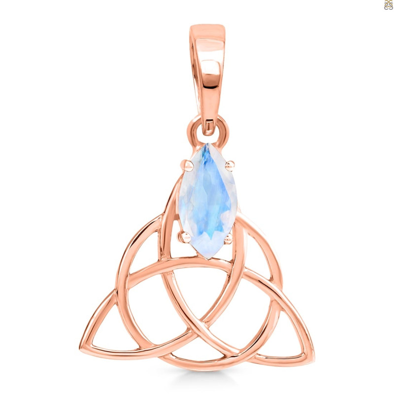 Moonstone Triquetra Pendant RBM-RDN-161.