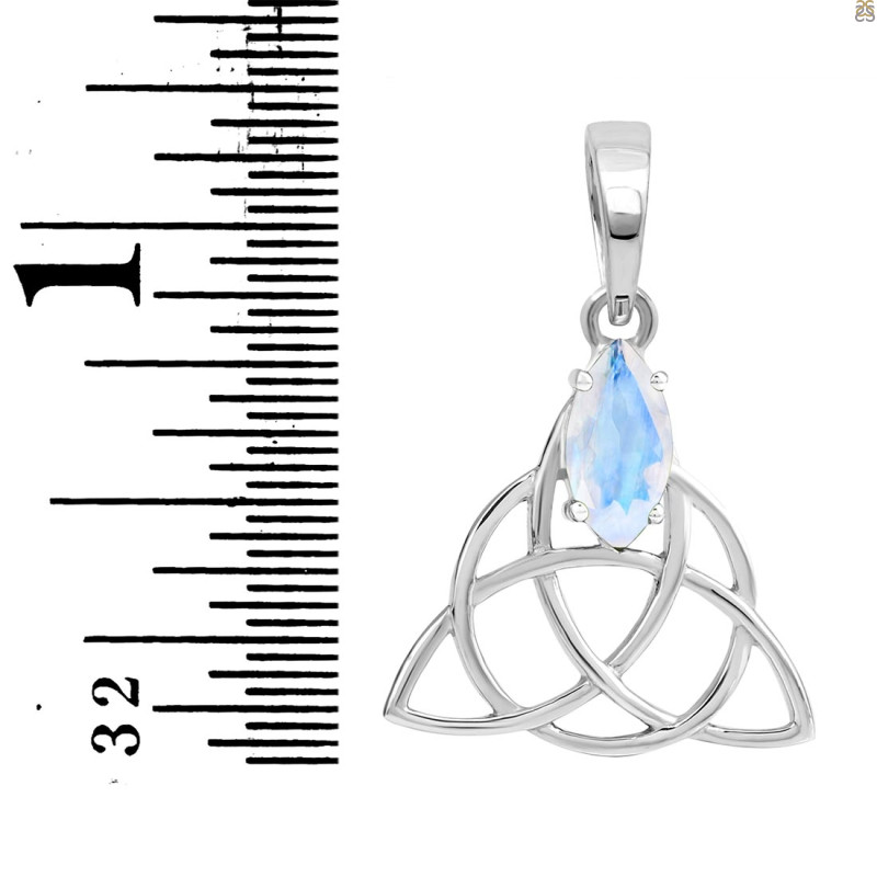 Moonstone Triquetra Pendant RBM-RDN-161.