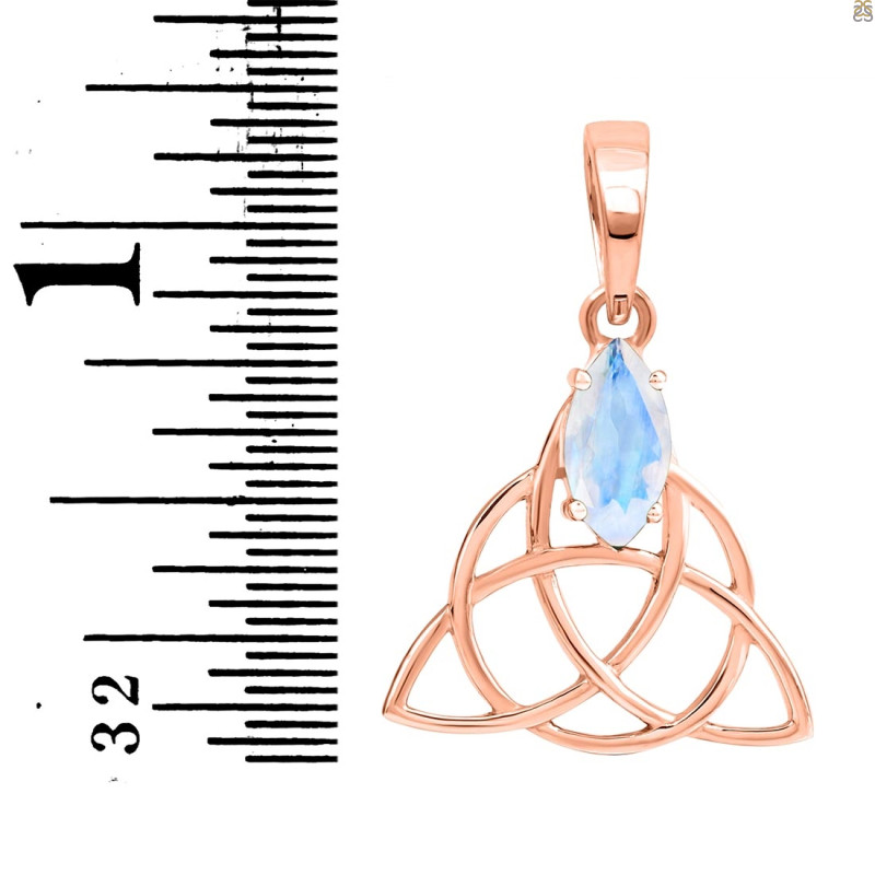 Moonstone Triquetra Pendant RBM-RDN-161.