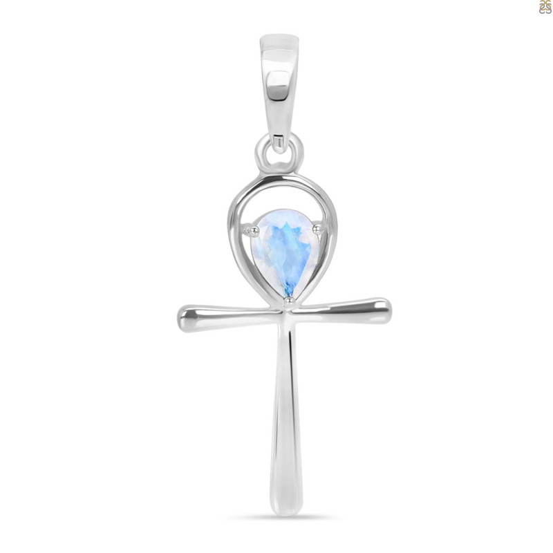 Moonstone Ankh Pendant