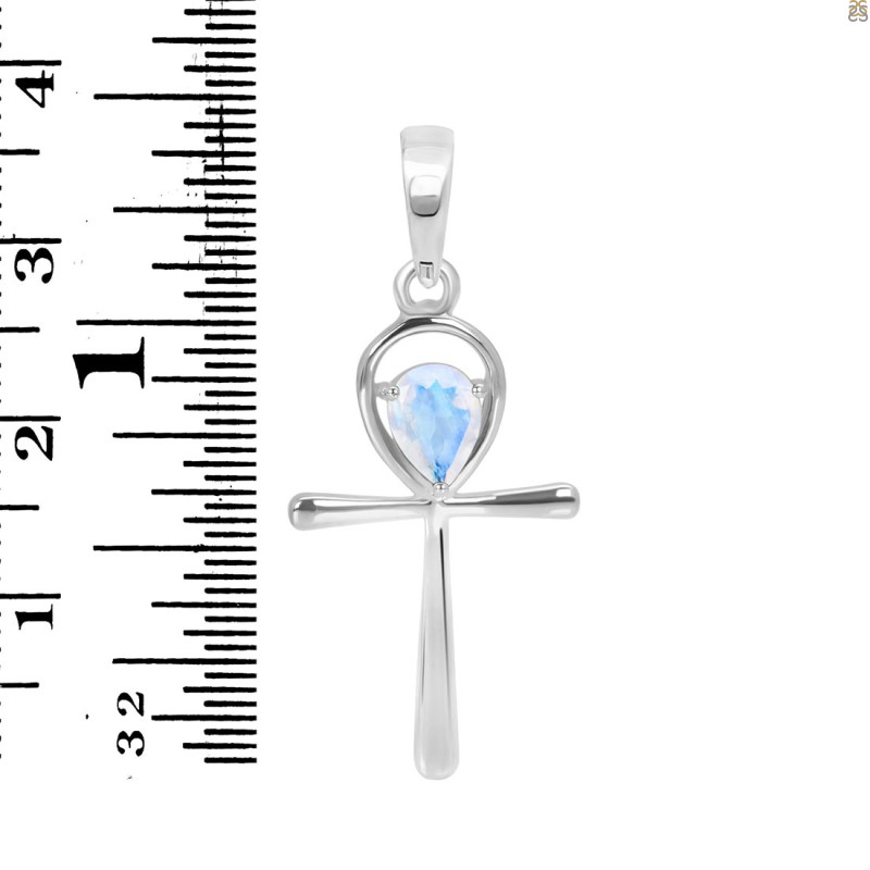 Moonstone Ankh Pendant RBM-RDN-168