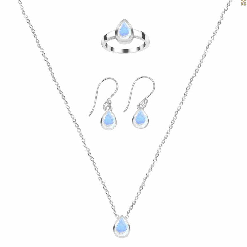  Moonstone Jewelry Set