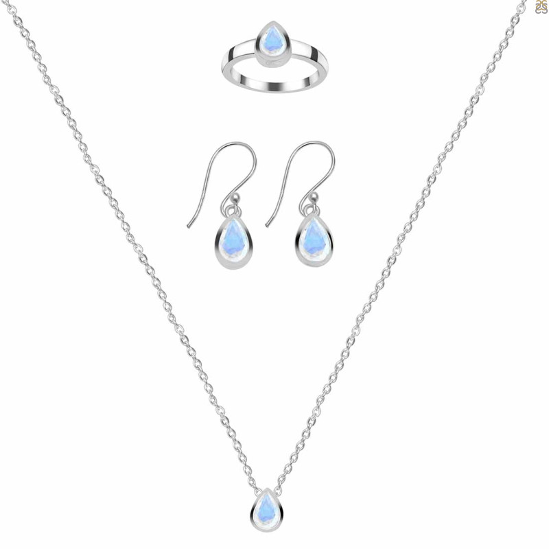  Moonstone Jewelry Set