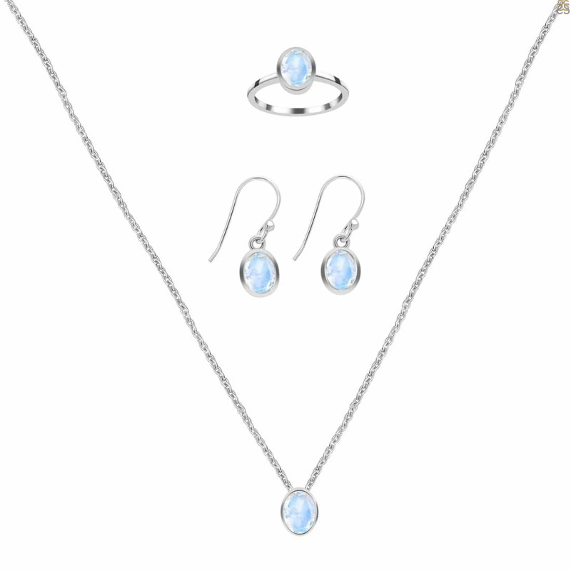  Moonstone Jewelry Set