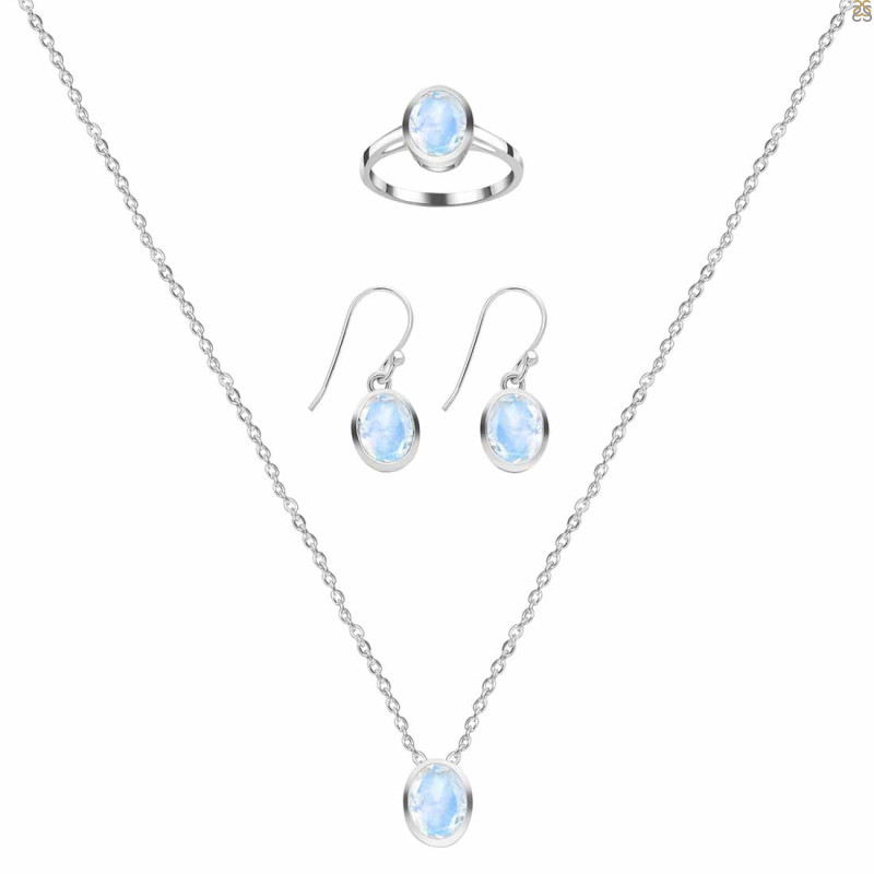  Moonstone Jewelry Set