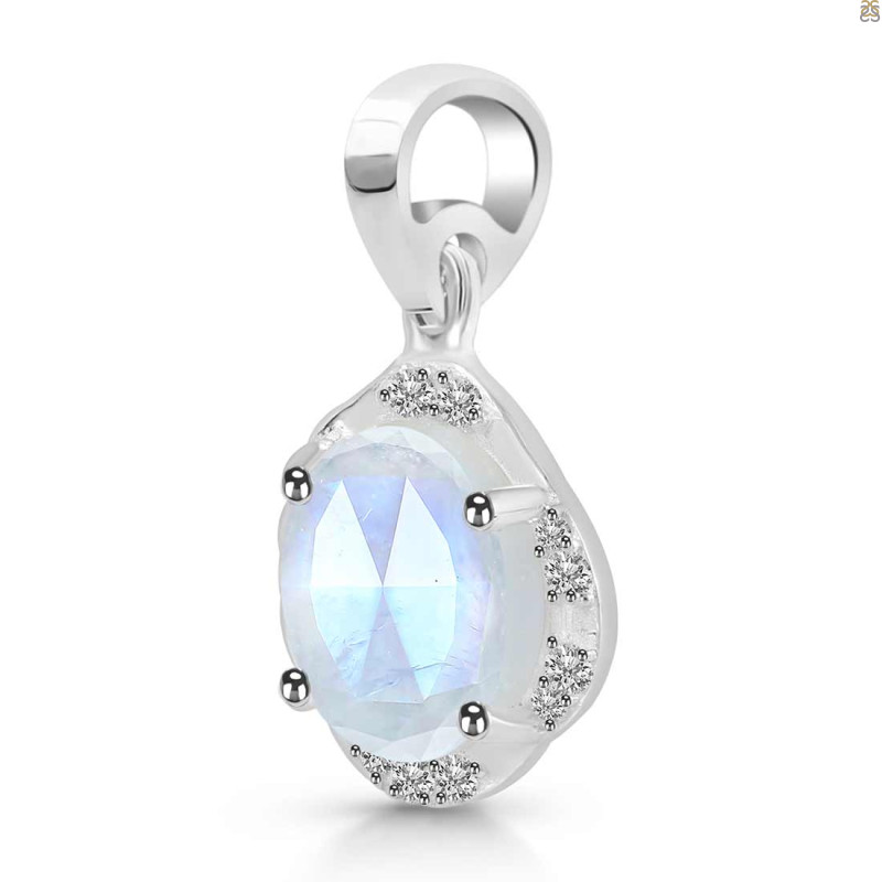 Moonstone & White Topaz Pendant