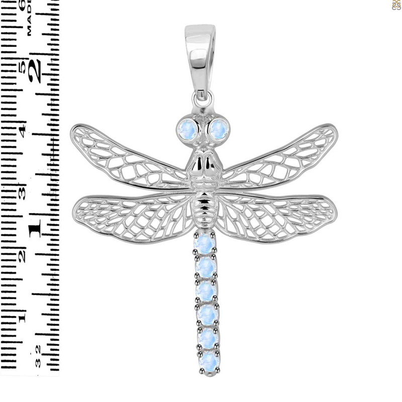Moonstone Dragon Fly Pendant RBM-RDP-158.