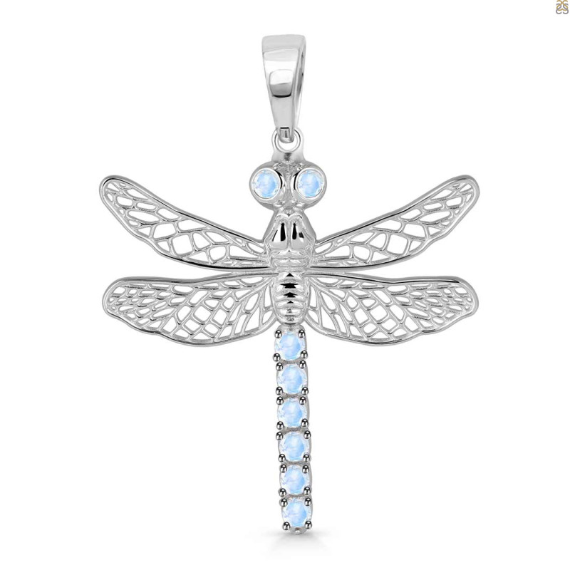 Moonstone Dragon Fly Pendant RBM-RDP-158.