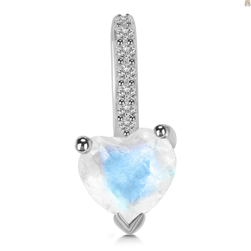 Moonstone & White Topaz Pendant RBM-RDP-819.