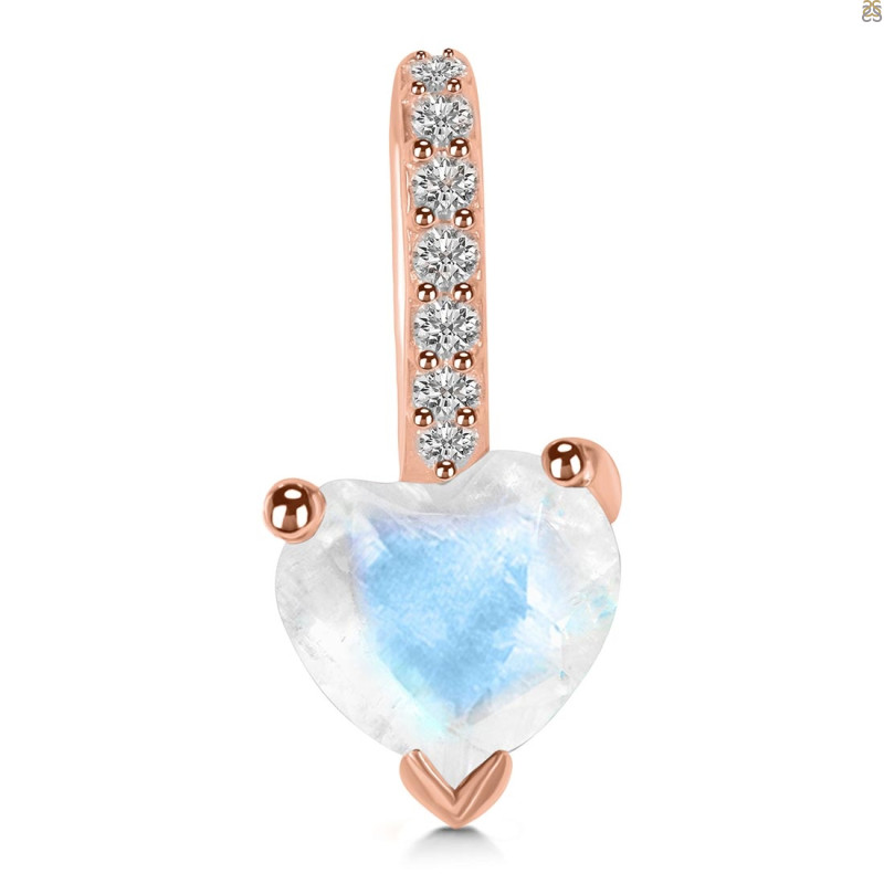 Moonstone & White Topaz Pendant RBM-RDP-819.