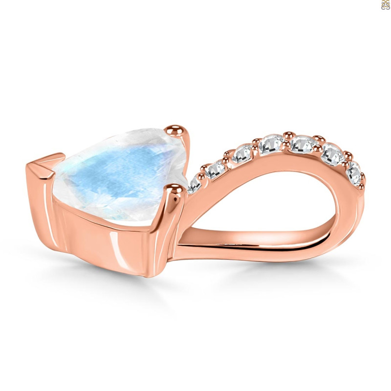 Moonstone & White Topaz Pendant RBM-RDP-540.