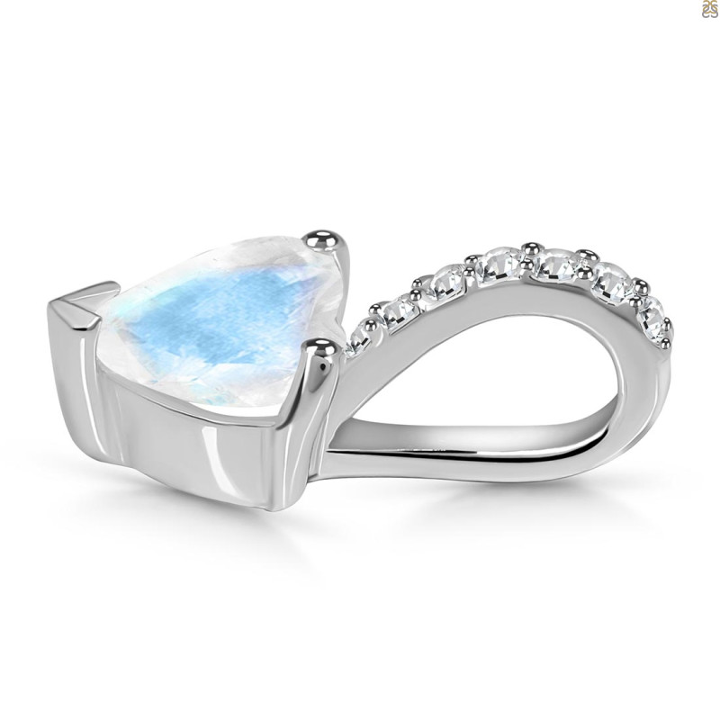 Moonstone & White Topaz Pendant RBM-RDP-819.
